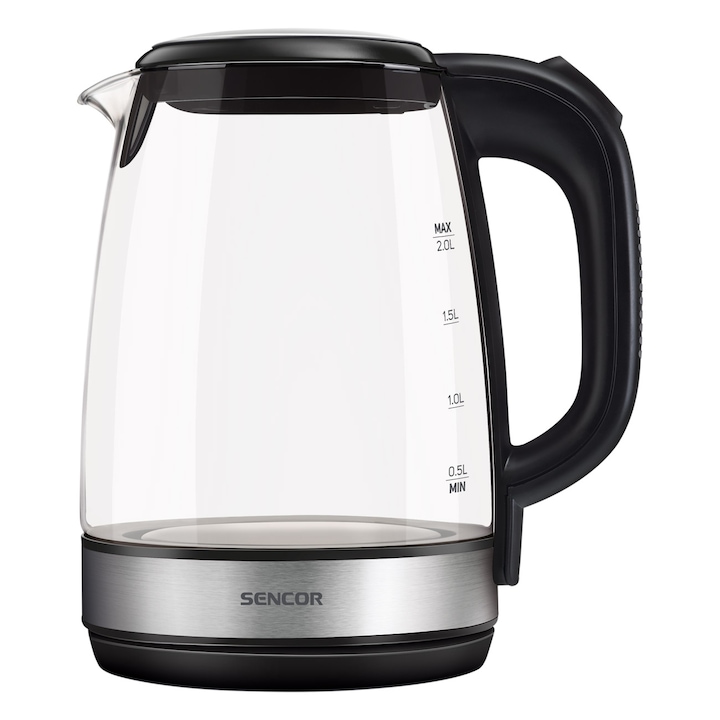 Cafetieră electrică ADLER, sticlă, 1, 7L, LED, reglare temperatură