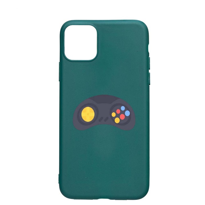 Силиконов калъф Unique за Apple iPhone 11 Pro Max, Gamer, Forest Green, FG 672
