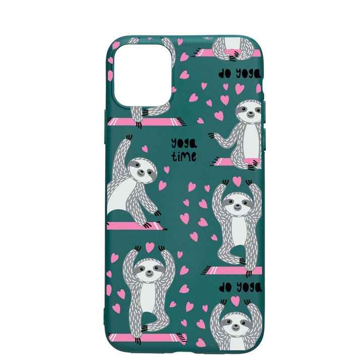 Силиконов калъф Unique за Apple iPhone 11 Pro Max, Yoga Time, Forest Green, FG 780