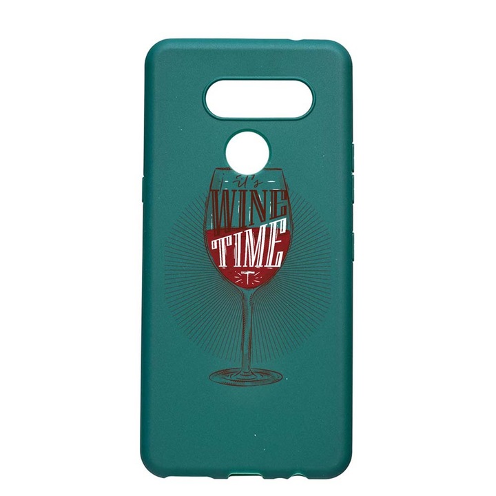 Силиконов калъф Unique за LG K50s, Wine Time, Forest Green, FG 808