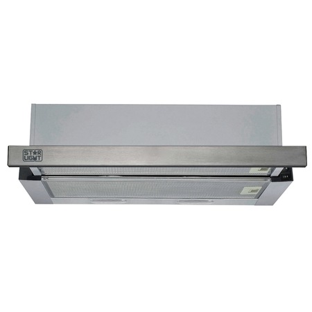 Hota incorporabila telescopica Star-Light HAT-160SS, Putere de absorbtie 204 mc/h, 1 motor, 60 cm, Inox si metal vopsit