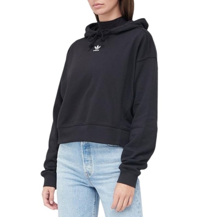 Adidas Originals Hoodie, Női kapucnis pulóver, fekete, 34