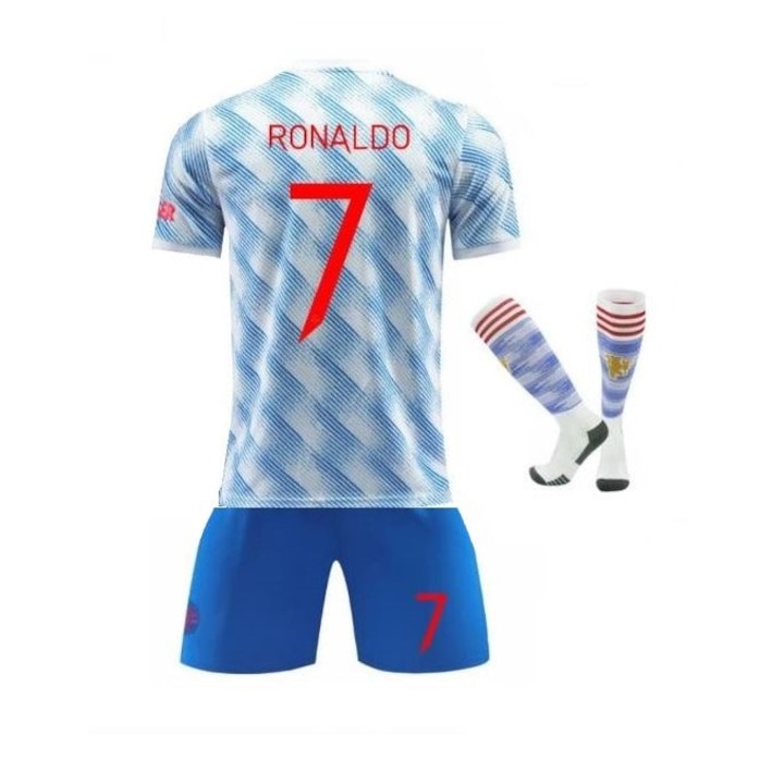 Ronaldo felszereles kek/feher szinben, Fehér/Kék