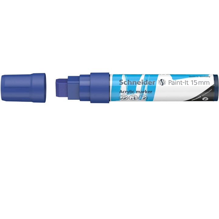 Jelölő akril festékkel Paint-It 330 15 mm Schneider - kék