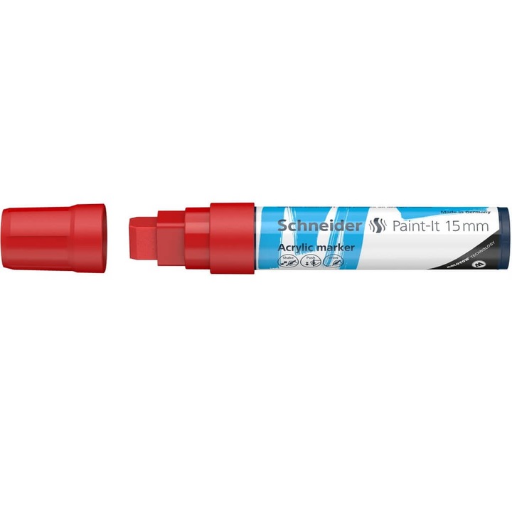 Dekormarker, akril, 15 mm, SCHNEIDER "Paint-It 330", piros