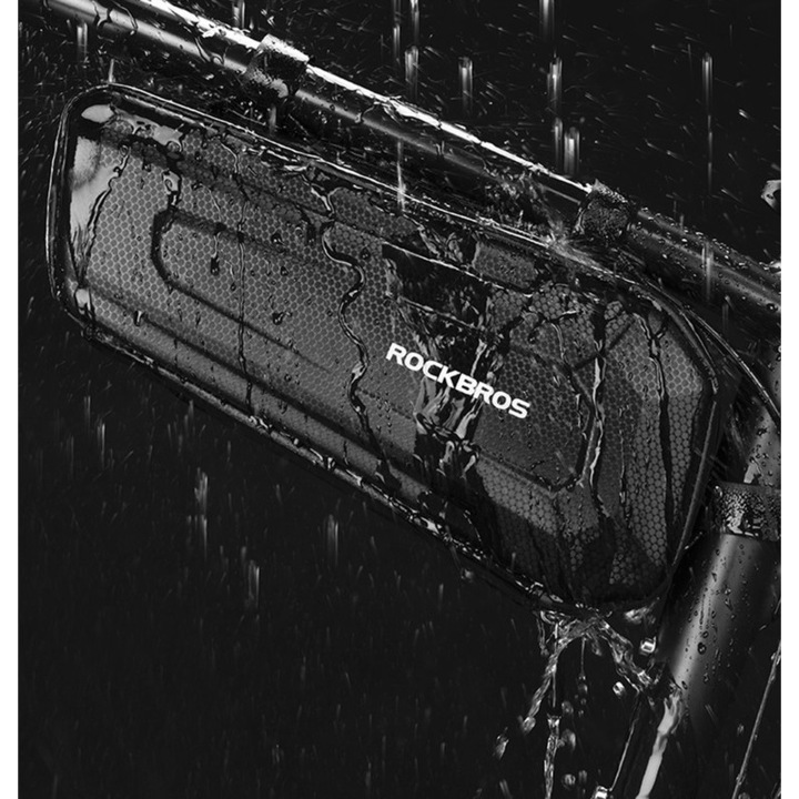 Geanta bicicleta, ROCKBROS, Impermeabil, 1.5L, Negru