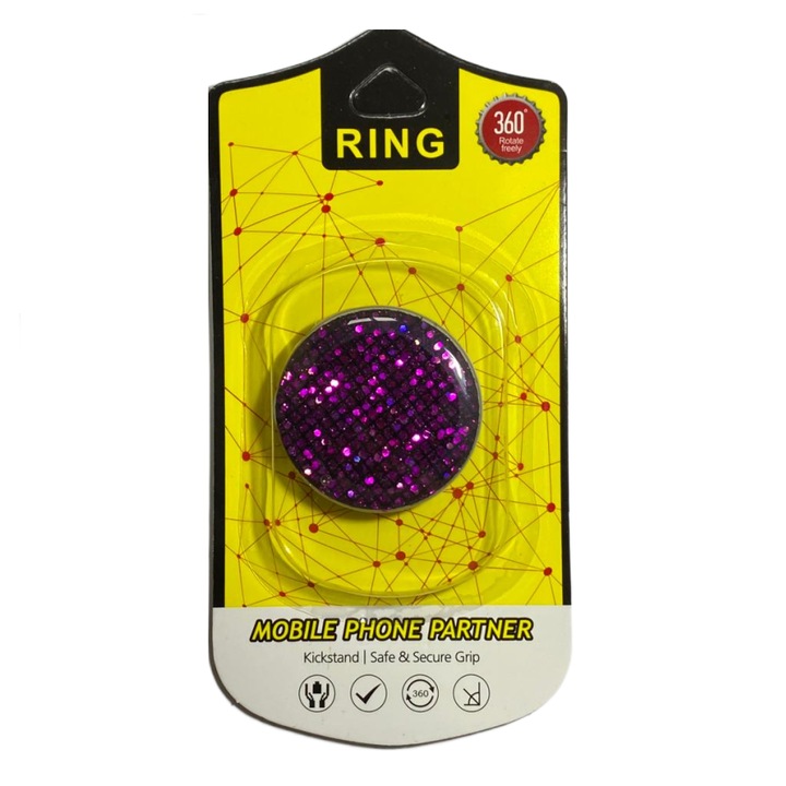 Универсална поставка PopSocket за телефон и таблет, Лилав/Люляк