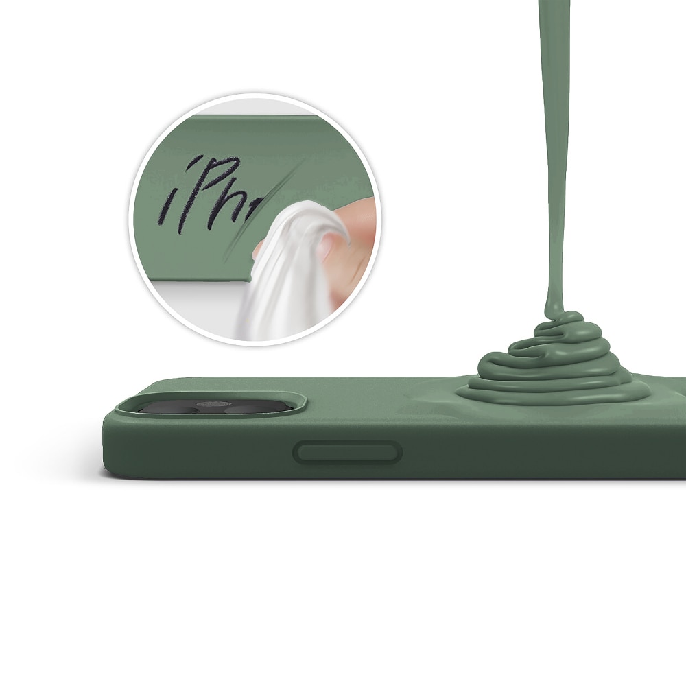 Husa CASEY STUDIOS™ compatibila cu iPhone 12 Mini, Soft Silicone Premium, Microfibra in Interior, Webster Green, de Protectie, Ultra Slim, pentru Incarcare Wireless, Margini Ridicate de Protectia Ecranului si a Camerelor
