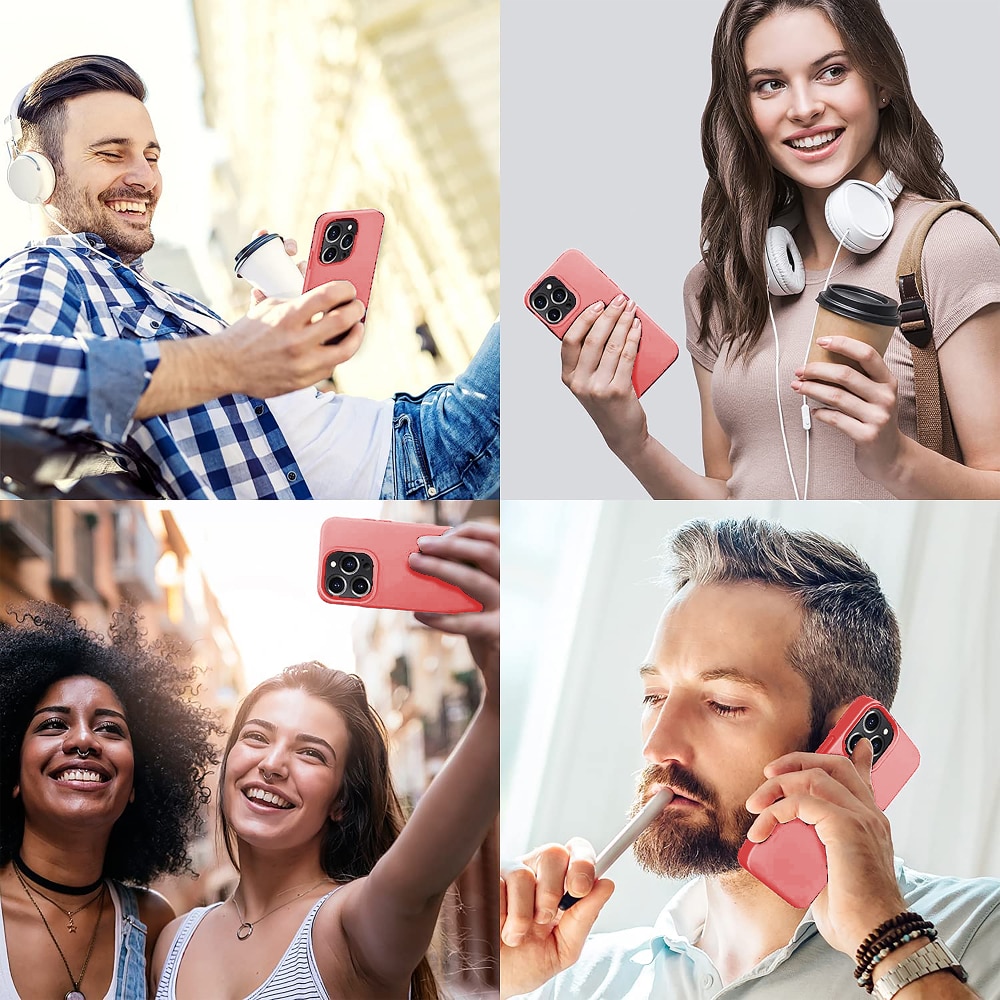 Husa CASEY STUDIOS™ pentru Apple iPhone 13 Pro Max, Soft Silicone Premium, Microfibra in Interior, Roz, de Protectie, Ultra Slim, pentru Incarcare Wireless, Margini Ridicate pentru Protectia Ecranului si a Camerelor