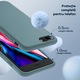 Husa CASEY STUDIOS™ compatibila cu iPhone 7 Plus / 8 Plus, Soft Silicone Premium, Microfibra in Interior, Midnight Blue, de Protectie, Ultra Slim, pentru Incarcare Wireless, Margini Ridicate de Protectia Ecranului si a Camerelor