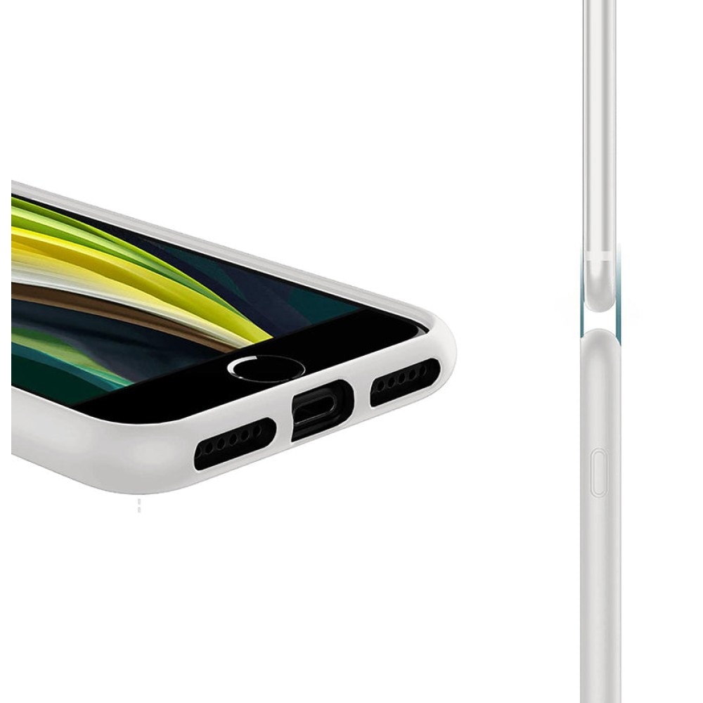 Husa CASEY STUDIOS™ pentru Apple iPhone X / XS, Soft Silicone Premium, Microfibra in Interior, Alb, de Protectie, Ultra Slim, pentru Incarcare Wireless, Margini Ridicate pentru Protectia Ecranului si a Camerelor