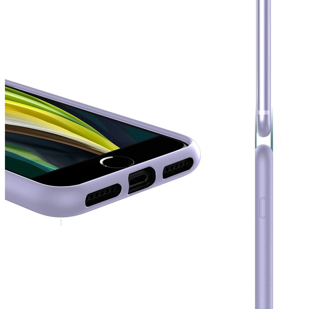 Husa CASEY STUDIOS™ pentru Apple iPhone XR, Soft Silicone Premium, Microfibra in Interior, Light Lilac, de Protectie, Ultra Slim, pentru Incarcare Wireless, Margini Ridicate pentru Protectia Ecranului si a Camerelor