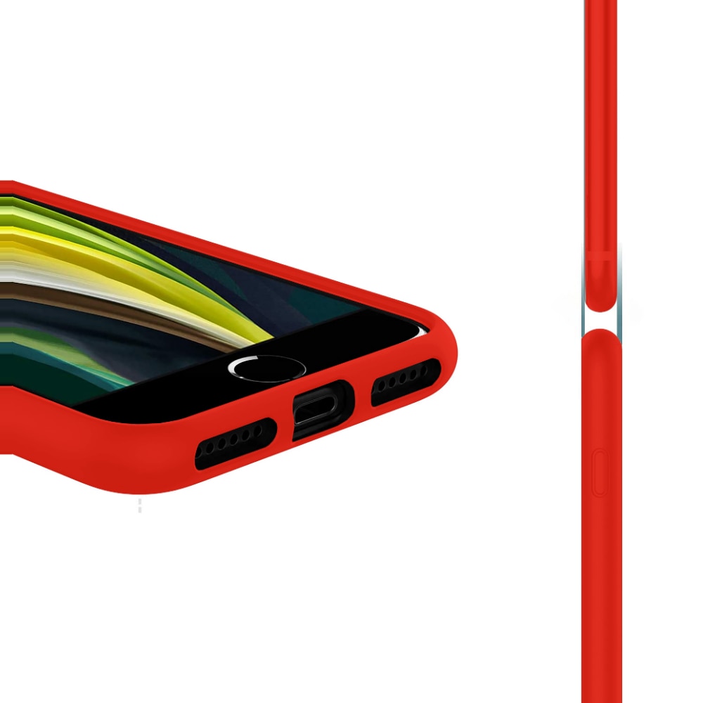 Husa CASEY STUDIOS™ pentru Apple iPhone X / XS, Soft Silicone Premium, Microfibra in Interior, Red, de Protectie, Ultra Slim, pentru Incarcare Wireless, Margini Ridicate pentru Protectia Ecranului si a Camerelor