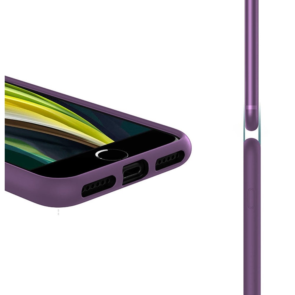 Husa CASEY STUDIOS™ pentru Apple iPhone XS Max, Soft Silicone Premium, Microfibra in Interior, Light Purple, de Protectie, Ultra Slim, pentru Incarcare Wireless, Margini Ridicate pentru Protectia Ecranului si a Camerelor