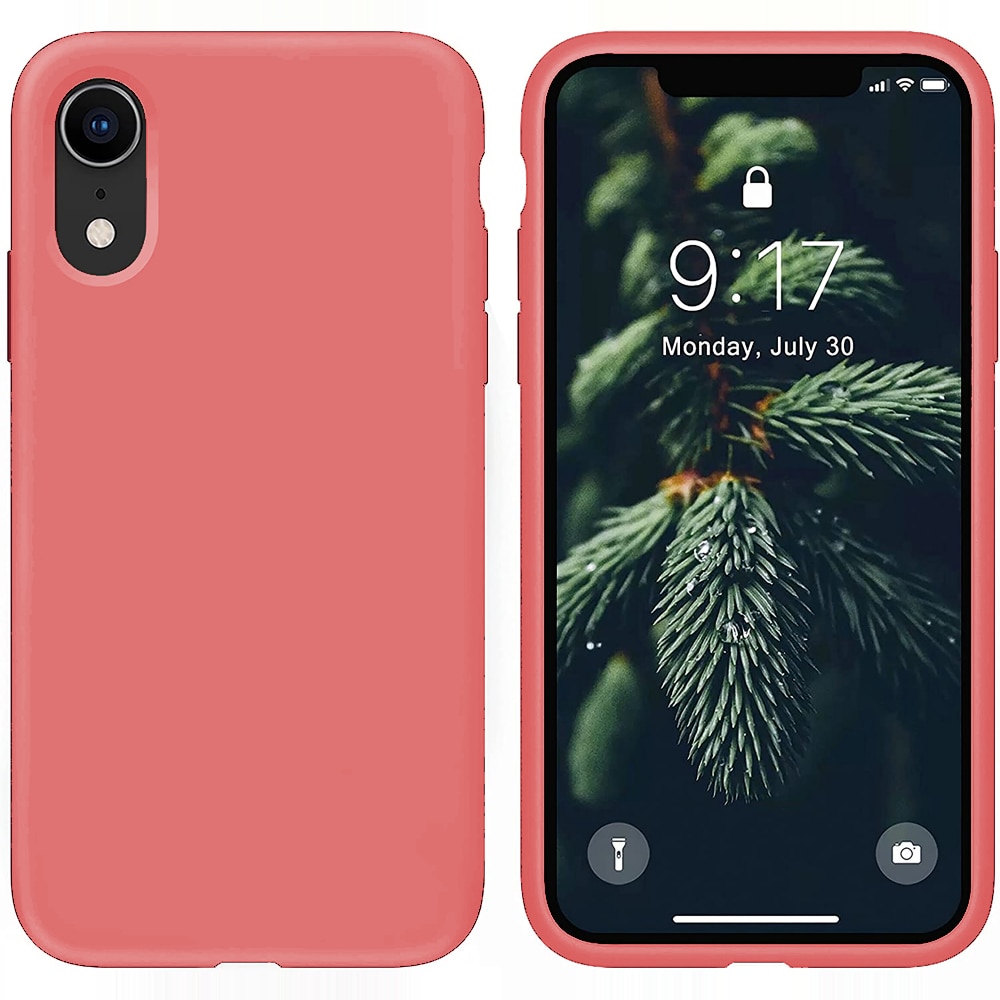 Husa CASEY STUDIOS™ pentru Apple iPhone XR, Soft Silicone Premium, Microfibra in Interior, Roz, Ultra Slim, pentru Incarcare Wireless, Margini Ridicate pentru Protectia Ecranului si a Camerelor