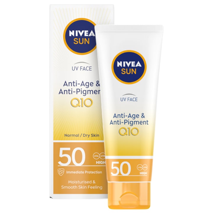 Слънцезащитен крем за лице Nivea Sun UV Face, SPF 50, 50 мл
