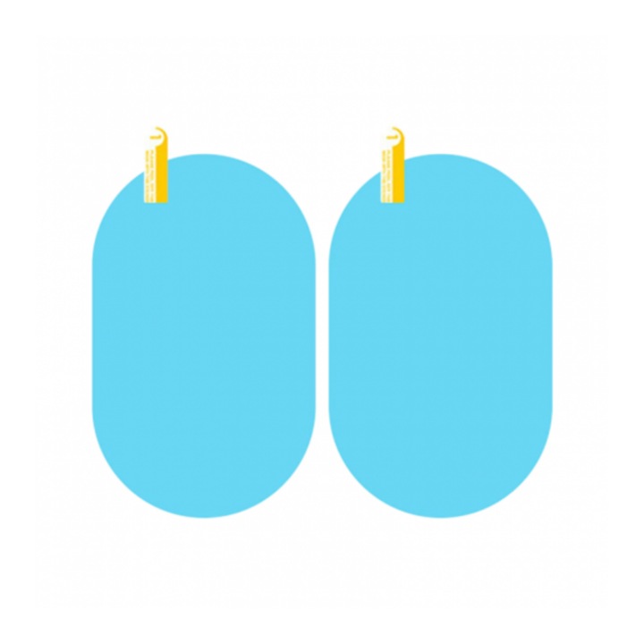 Set Folie Impotriva Ploii Pentru Oglizi Retrovizoare, Auto, Moto, 10 x 15 cm, 2 Bucati