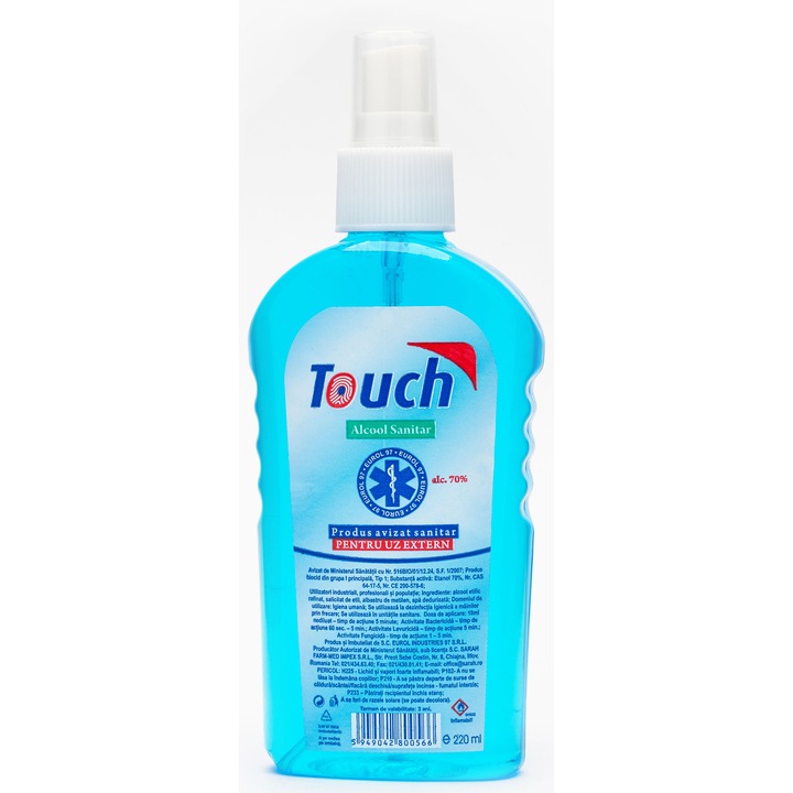 Alcool sanitar spray Touch 220ml