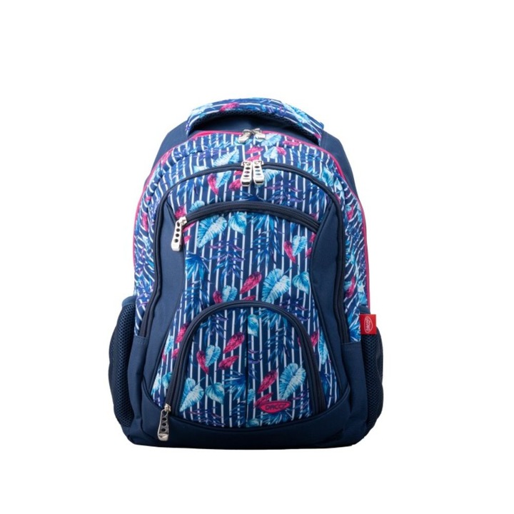 Tini hátizsák Daco, modell GH4003, 3 rekesz, 4 cipzár, méret 430x300x150 mm, szín több színű