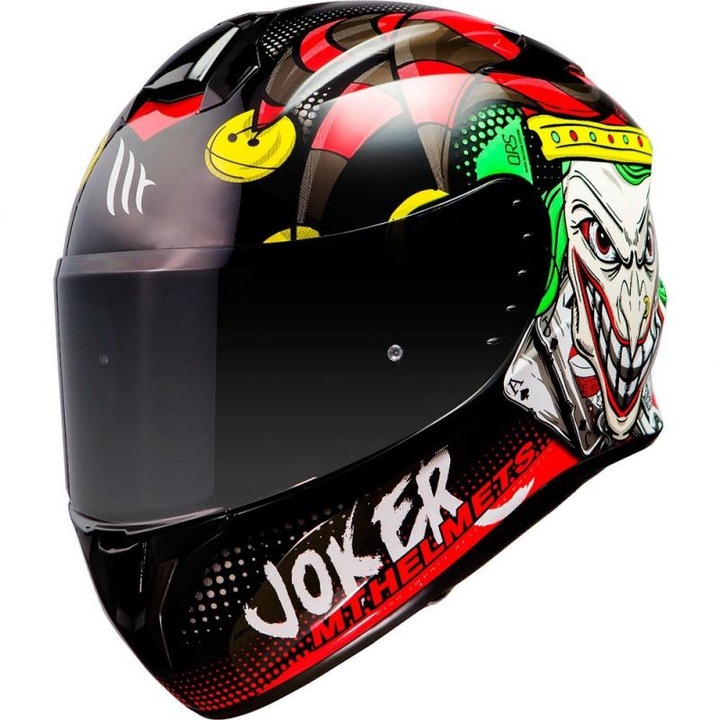 MT Targo Joker motoros sisak, teljes arcot fedő, fekete fényes, XL 61-62cm