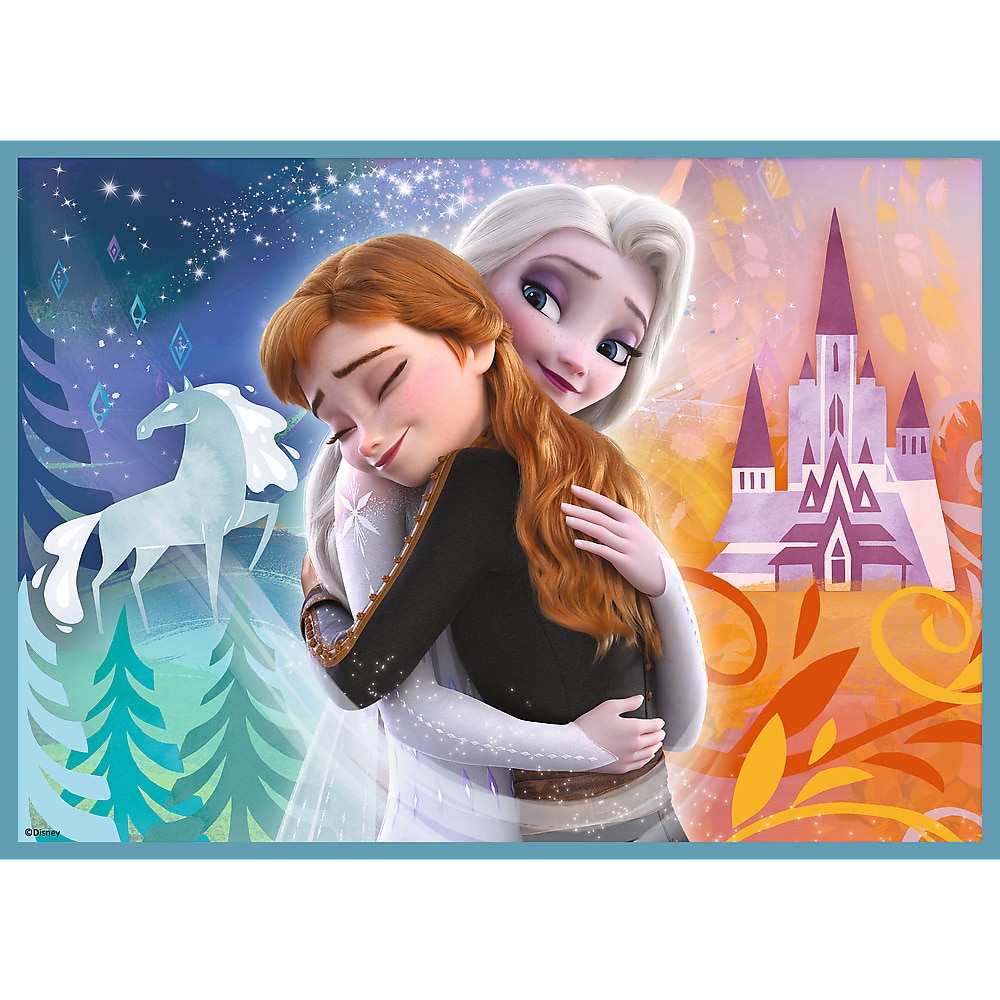 Puzzle Trefl 4 in 1 - Disney Frozen 2, Uimitoarea lume Disney, 12/15/20 ...