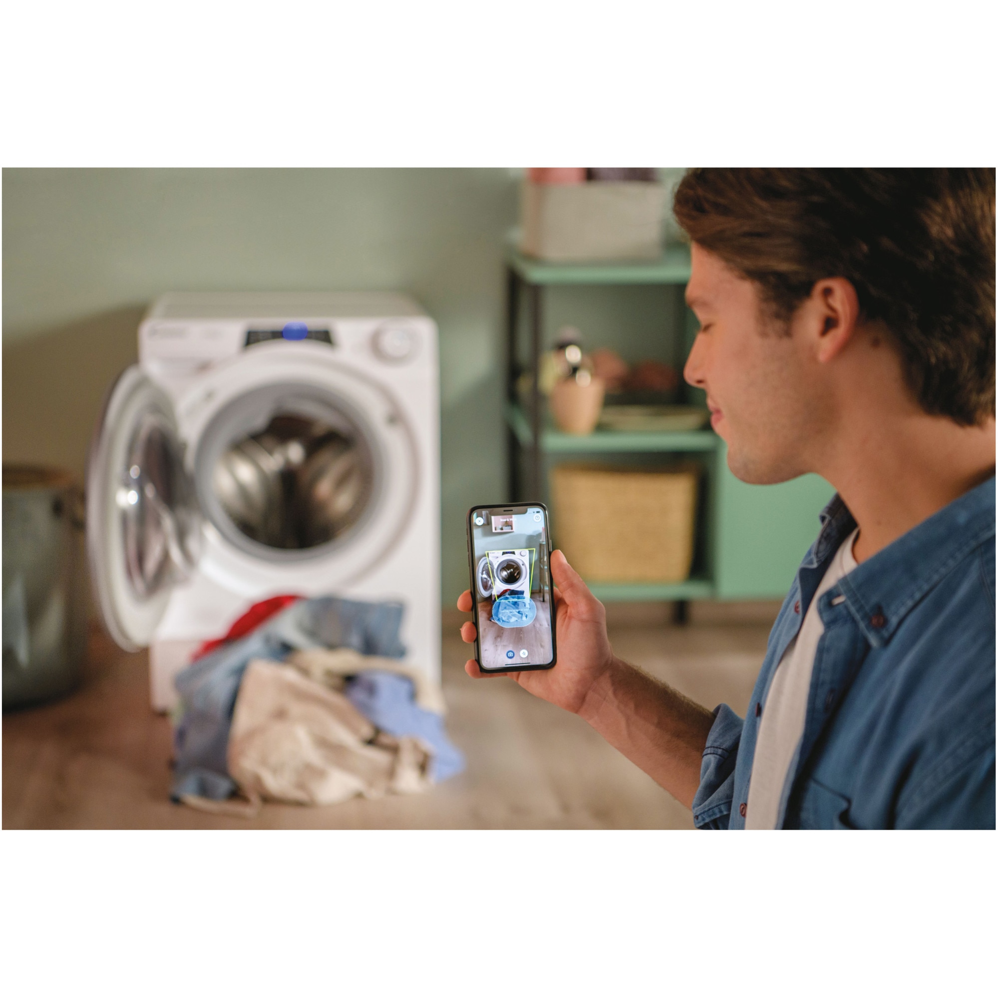 Masina de spalat rufe Candy Rapido Pro RP 4116BWMBC/1-S, 11 kg, 1400 RPM, Clasa A, Motor Inverter, Quick&Clean Technology, Steam Hygiene+, WiFi, Easy Iron+, Alb