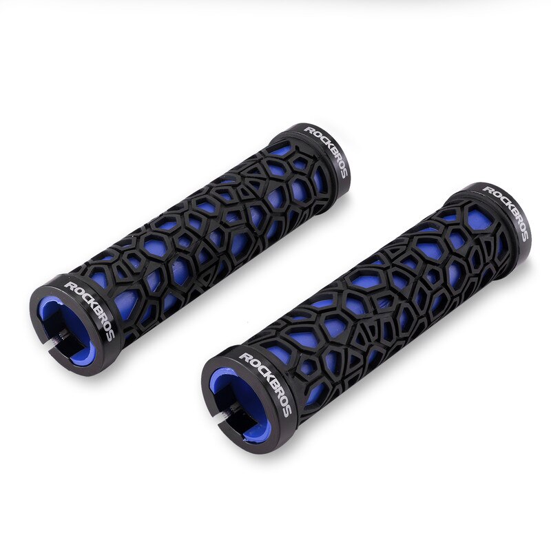 Set Mansoane Ghidon ROCKBROS Ergonomic Lock On Albastru EMAG ro set-mansoane-ghidon-rockbros-ergonomic-lock-on-albastru-emag-ro
