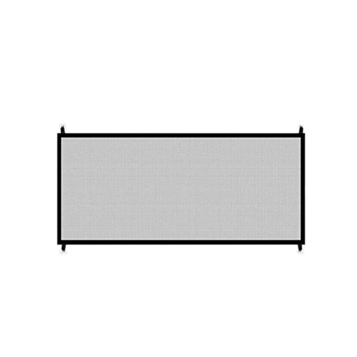 Poarta de siguranta pentru catei, Zola, plasa, neagra, 180 cm x 75 cm