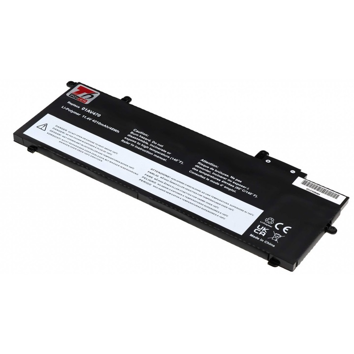 Baterie T6 Power compatibil cu Lenovo ThinkPad seria X280, 4210mAh, 48Wh, 3cell, Li-Pol