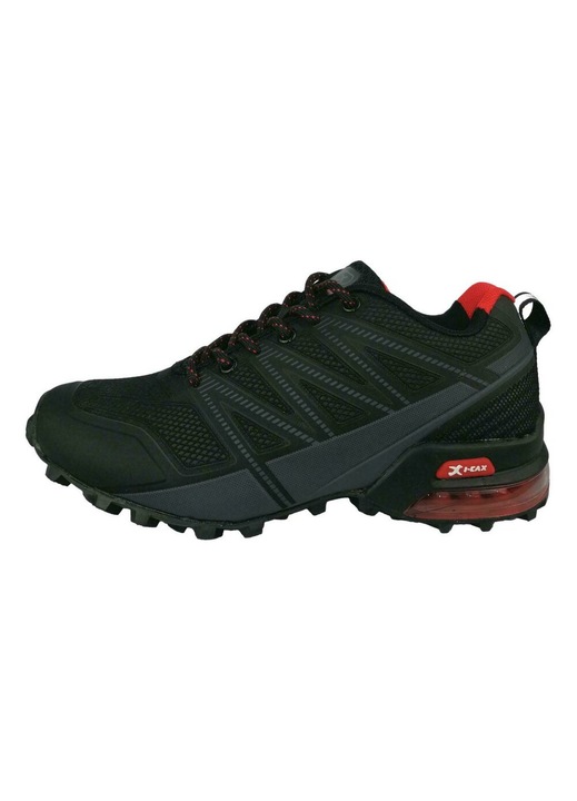 Pantofi Sport, Knup, I-Cax 4635M6, Negru/Rosu, Impermeabil, 46 EU, Barbati