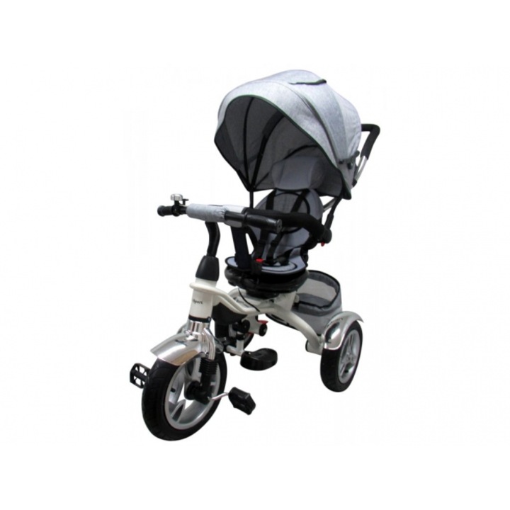 Триколка с педали 3 в 1 r-sport t3 - сива