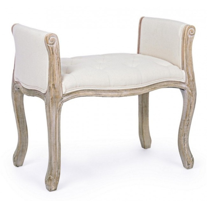 Diva krém textilkárpitos pad 71x48x60x45 cm