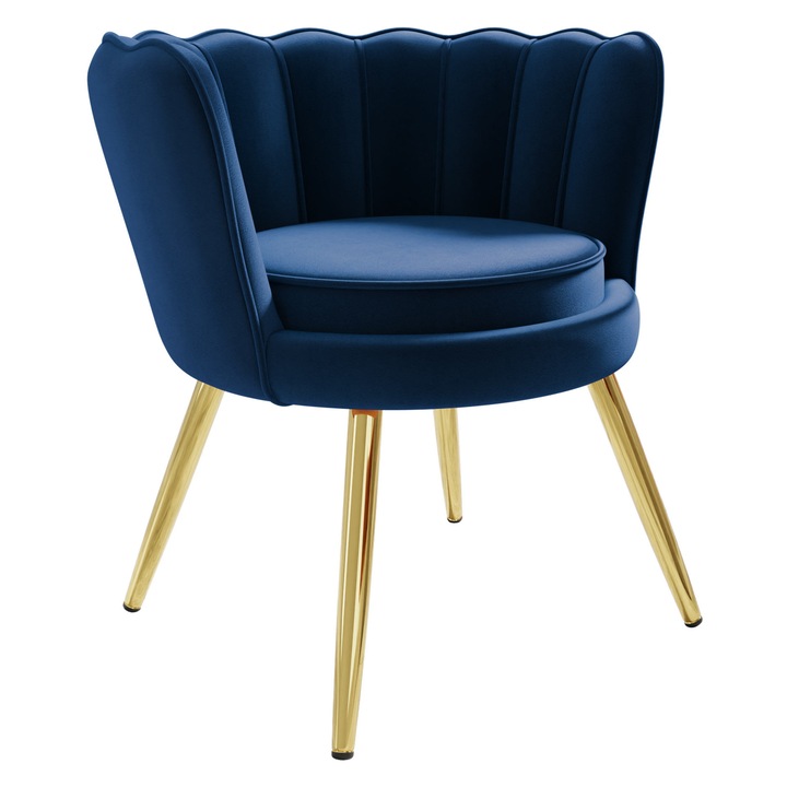 Fotoliu Aloysi, MIRJAN24, albastru, 76x72x75 cm