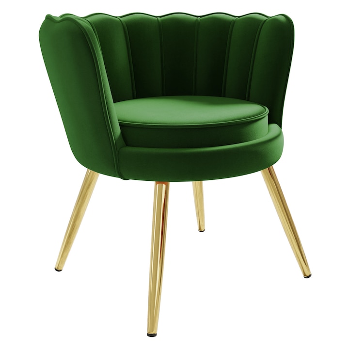 Fotoliu Aloysi, MIRJAN24, verde, 76x72x75 cm