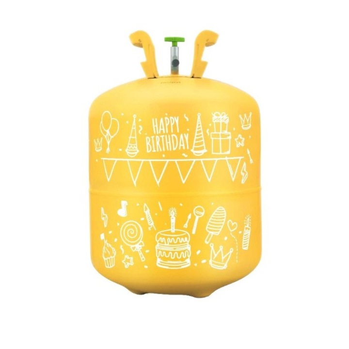Set butelie cu heliu si baloane colorate, JNS-799100