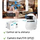 Camera de Supraveghere pentru Copii, Night Vision, Infrarosu cu Vedere pe Timp de Noapte, Audio Bidirectional, Detectarea Miscarii, App Control