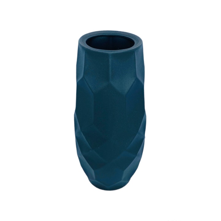 Vaza Edem Muar, ceramica, negru, inaltimea 33 cm, diametrul 16 cm