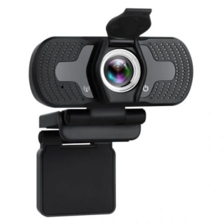Camera web, Tellur, Full HD, 1080P, Microfon incorporat, Negru
