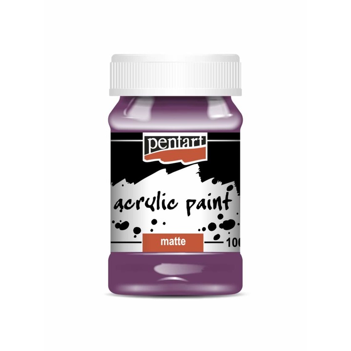 Pentart Matt akrilfesték 100 ml sötétlila 2108