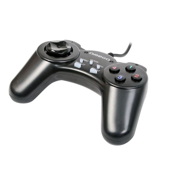 Kontroller, gaming , vezetékes, PC-hez, fekete