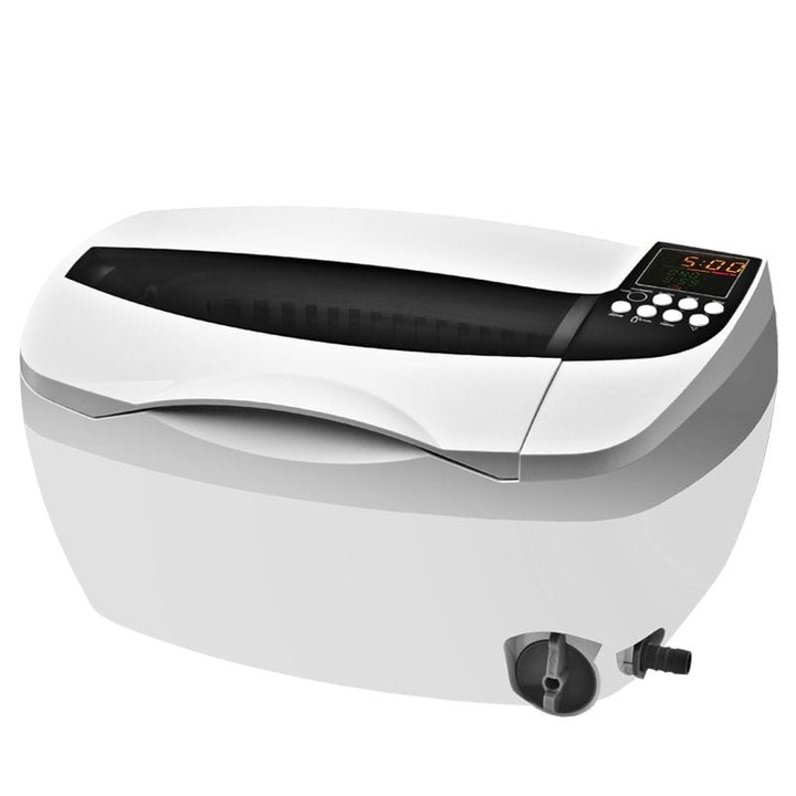 Ултразвуков стерилизатор, Activeshop, 3 L, Неръждаема стомана, 150W, Бял