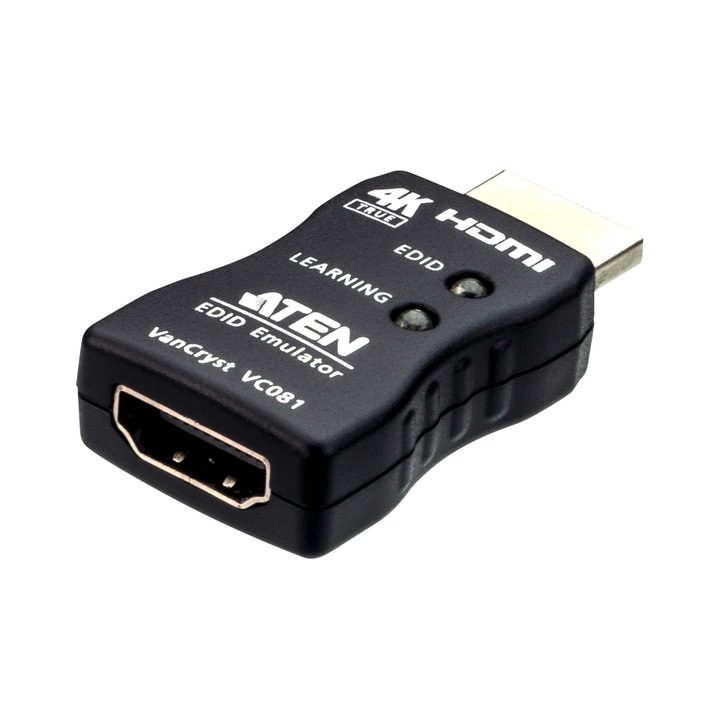 ATEN True 4K emulátor EDID adapter, HDMI, fekete