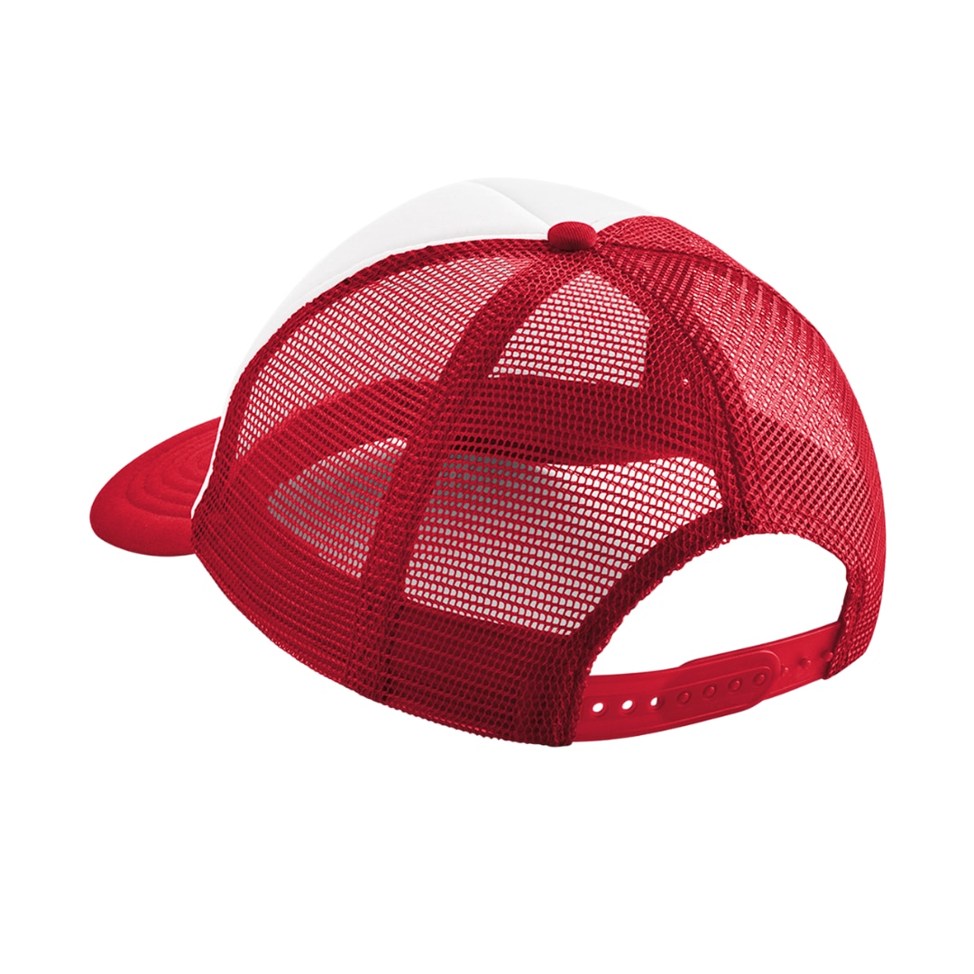 Sapca unisex trucker, cu plasa, copii, alb/rosu, 11-12 ani - eMAG.ro