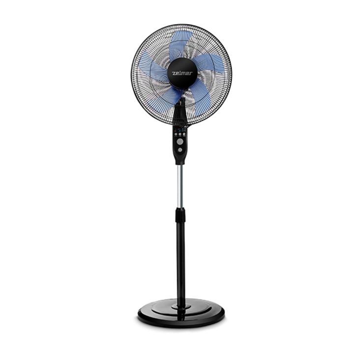 Ventilator cu picior Zelmer ZRF1450, 50 W, 40 cm diametru, 3 trepte de viteza, Negru