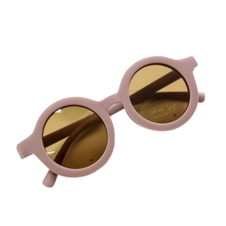 Ochelari de soare pentru copii cu toc de protectie, 1-5 ani, roz