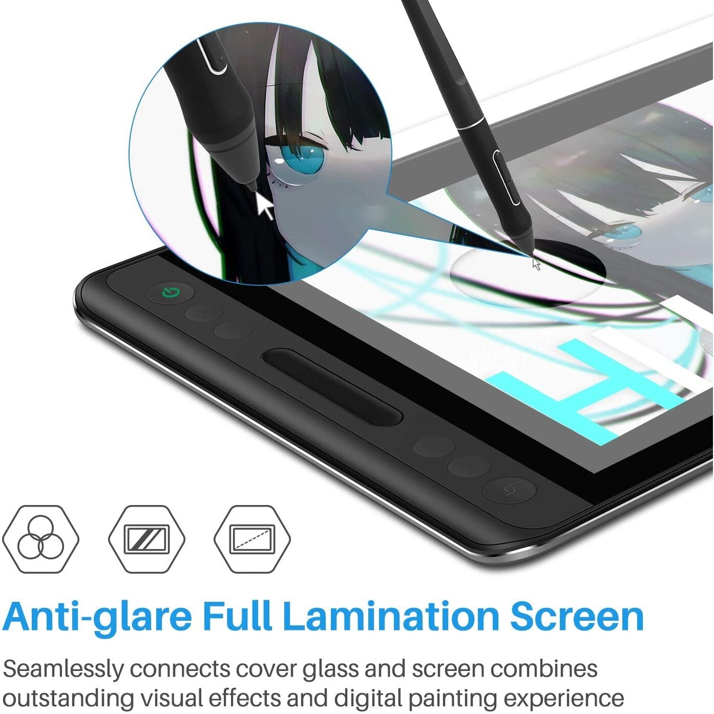 Tabla grafica, Huion, Kamvas Pro 12, 5 inch eMAG.ro