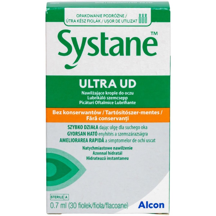 Picaturi oftalmice lubrifiante Systane Ultra UD, Alcon, 0.7 ml x 30 unidoze