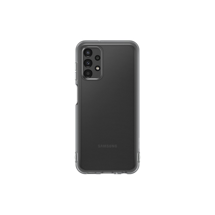 Samsung Galaxy A13 Soft Clear gyári szilikon tok, fekete, EF-QA135TB