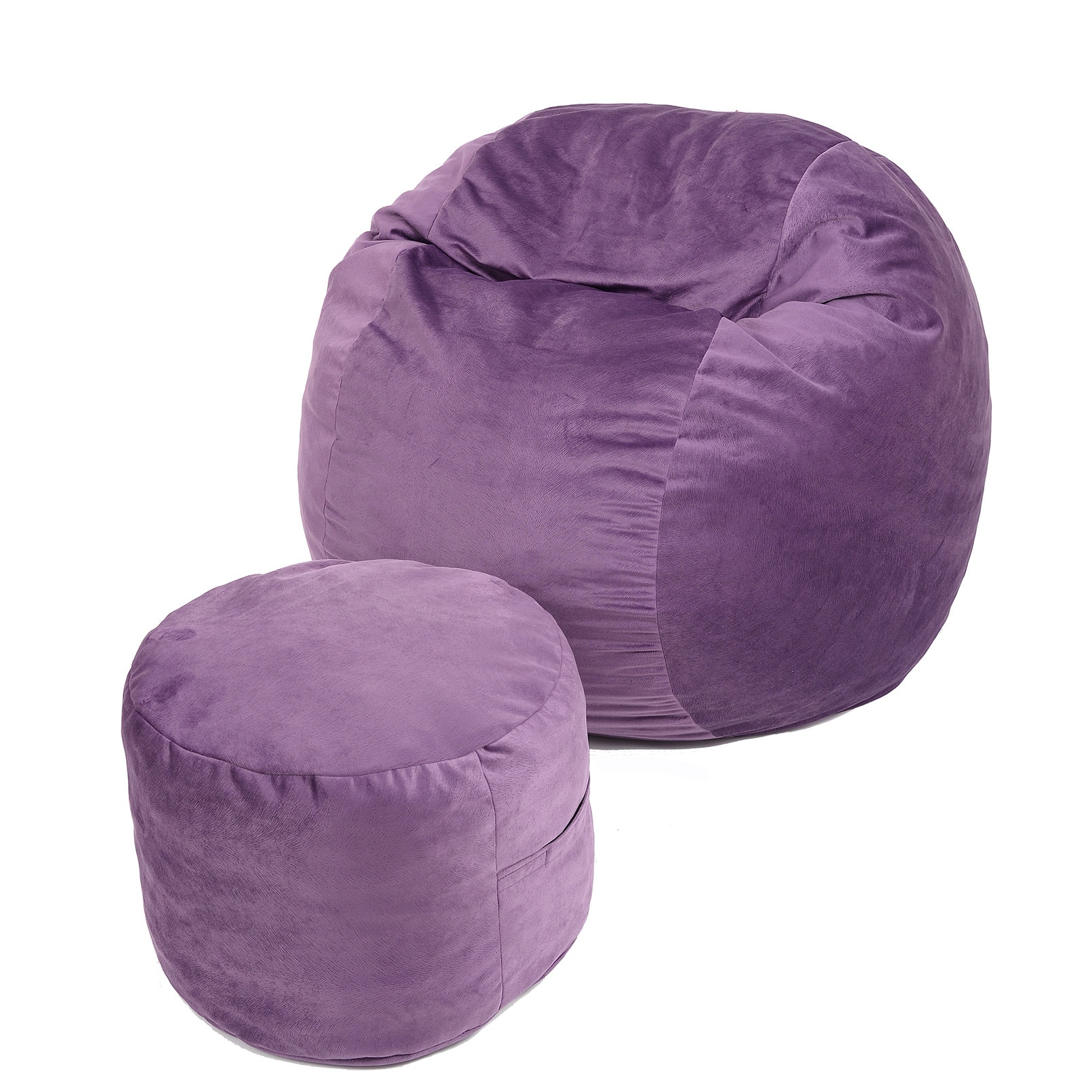 Set Fotoliu (Mare) King Size + Otoman - Amethyst (Gama Diamond) husa detasabila, Transformabil in pat, Fabricat in Romania, umplut cu fulgi de burete memory mix®, marca Pufrelax