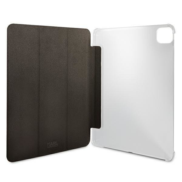 Husa Karl Lagerfeld KLFC11OKHK Saffiano Karl Head compatibila cu iPad Pro 11 inch (2021) Negru